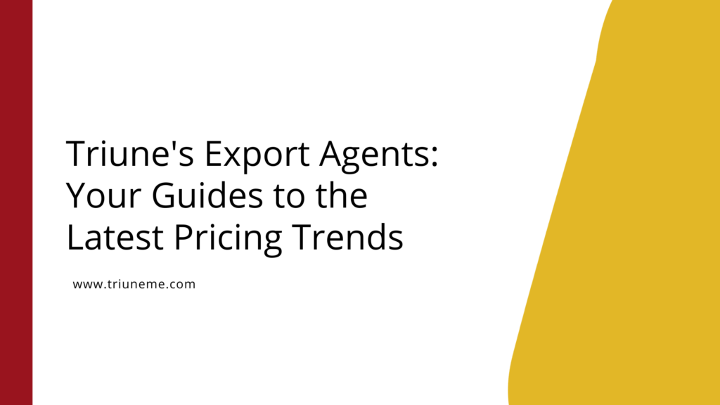Triune's Export Agents: Your Guides to the Latest Pricing Trends
