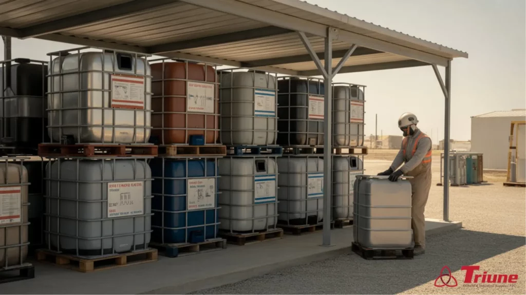 how to store and handle industrial oils