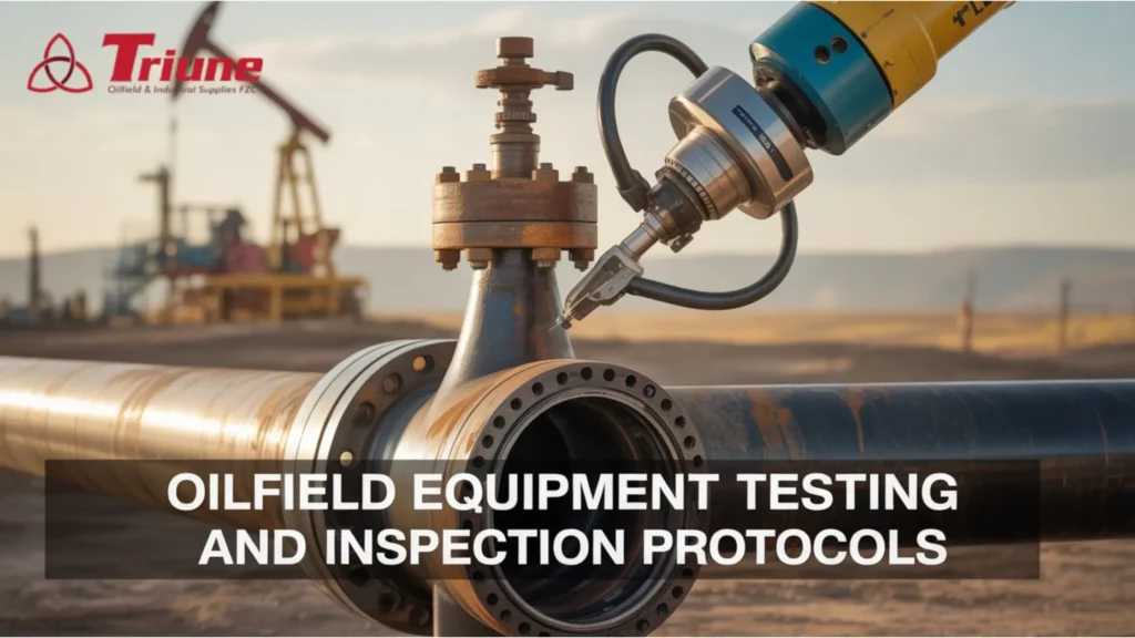 Oilfield equipment testing and inspection protocols for API certified machinery in UAE and GCC regions